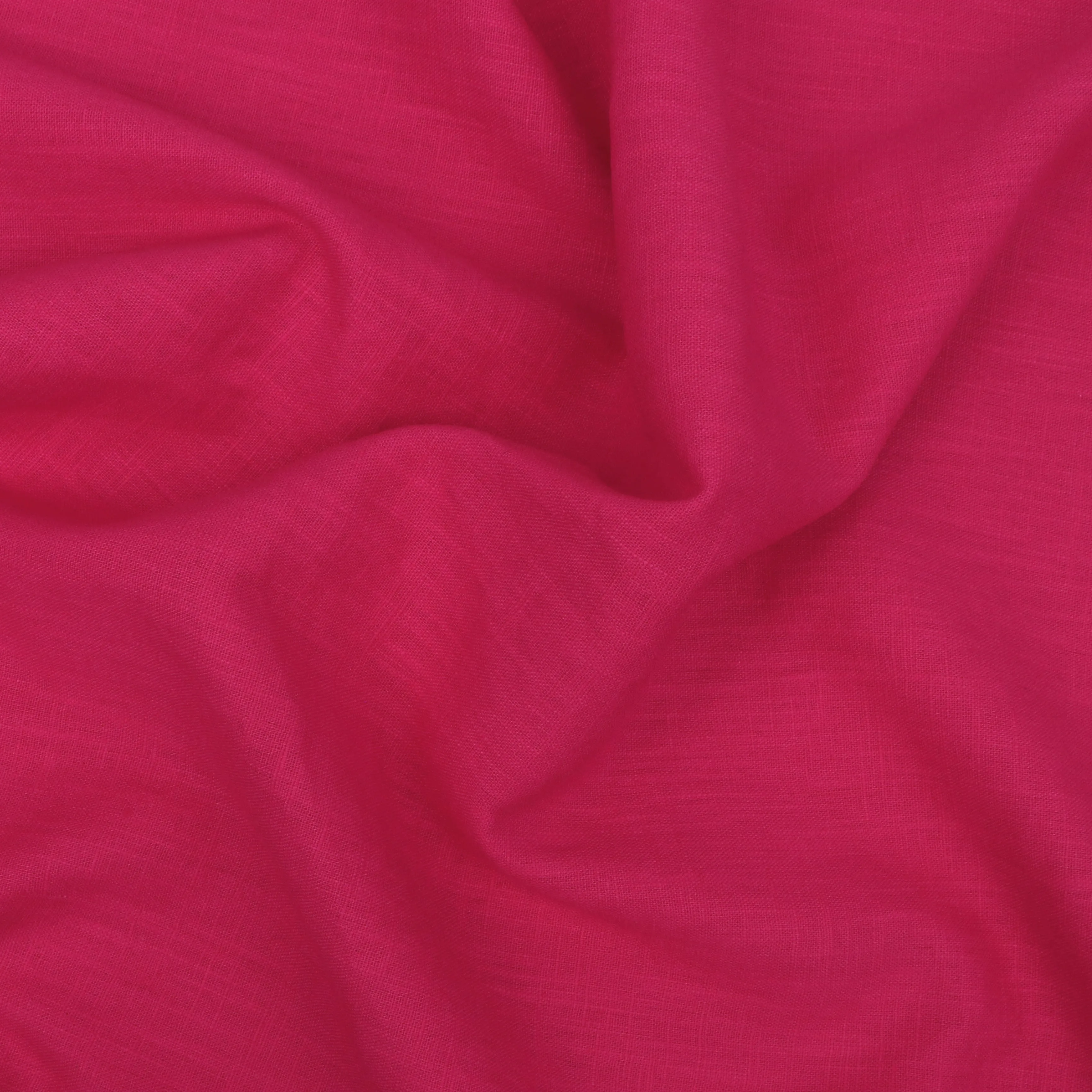 Washed Linen Cotton - Hot Pink