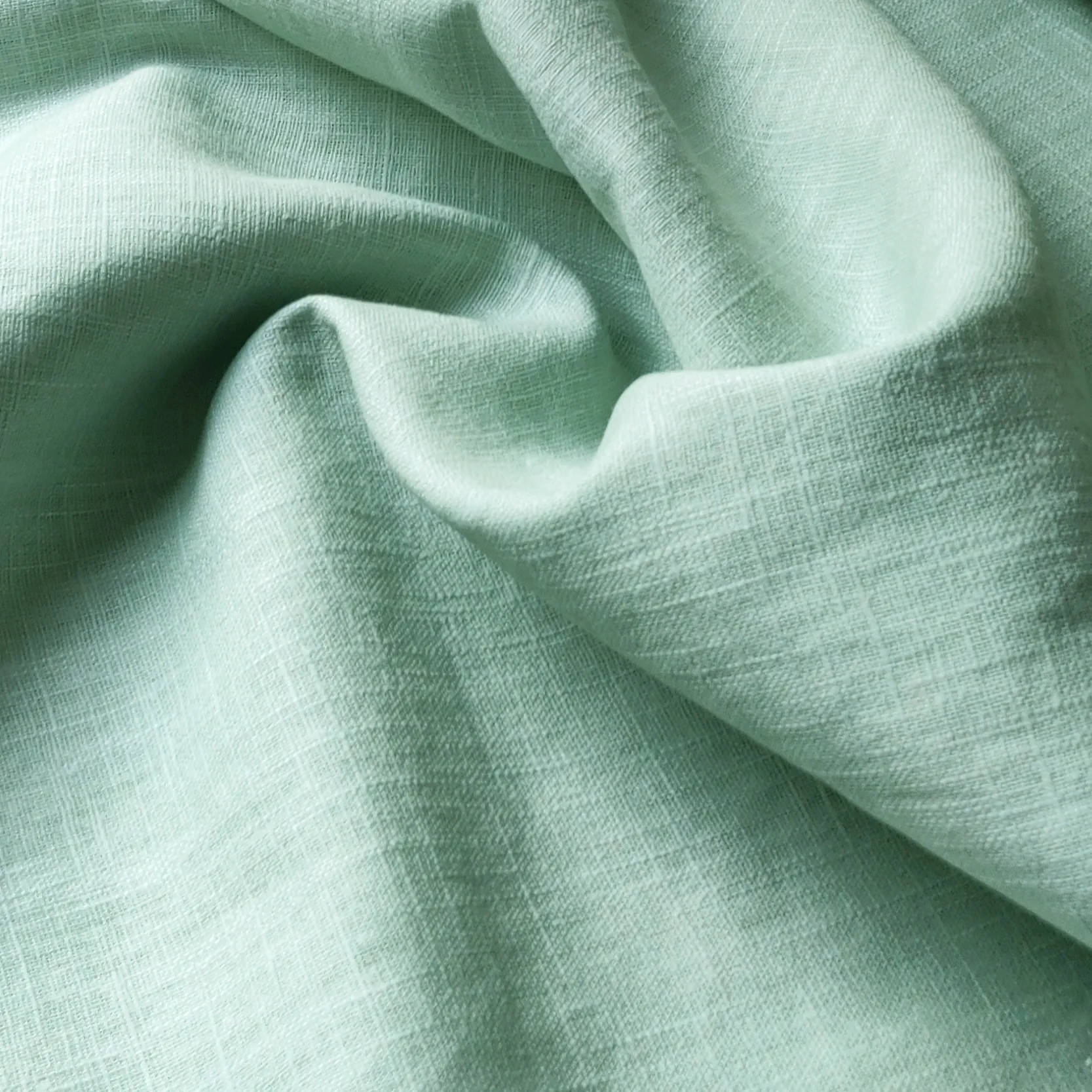 Washed Linen Cotton - Light Mint