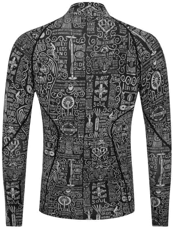 Wisdom Black Men's Long Sleeve Base Layer