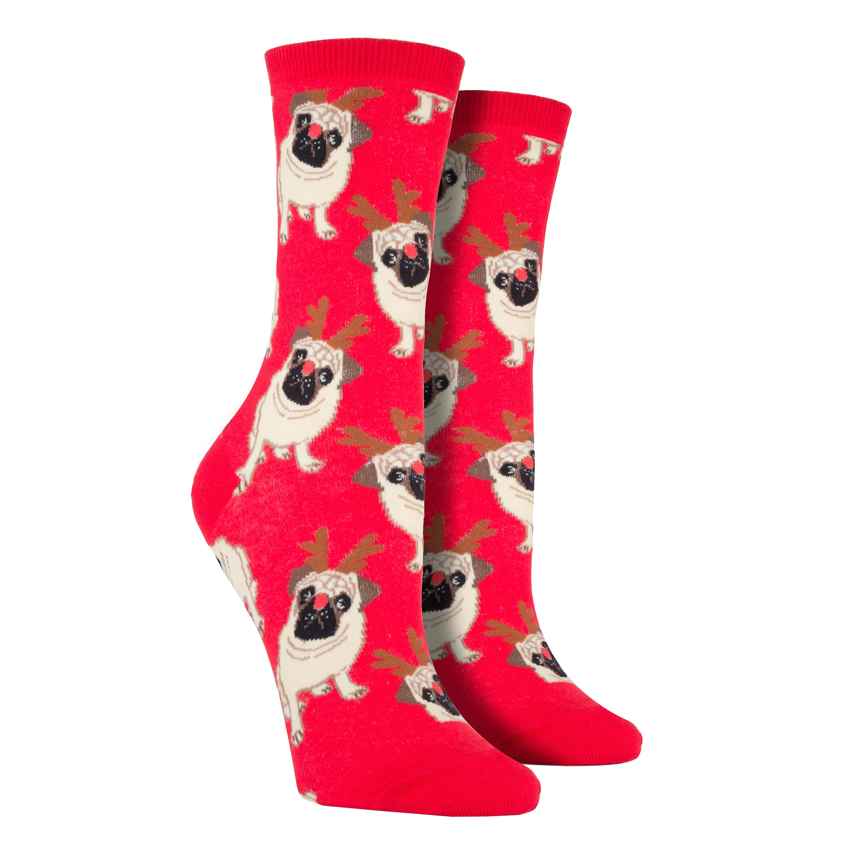 Women's Antler Pug Socks