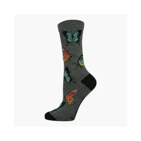 Womens Bamboo Socks Butterfly