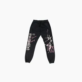 WOMEN'S THRASHED RELAXED SWEATPANTS - VINTAGE BLACK