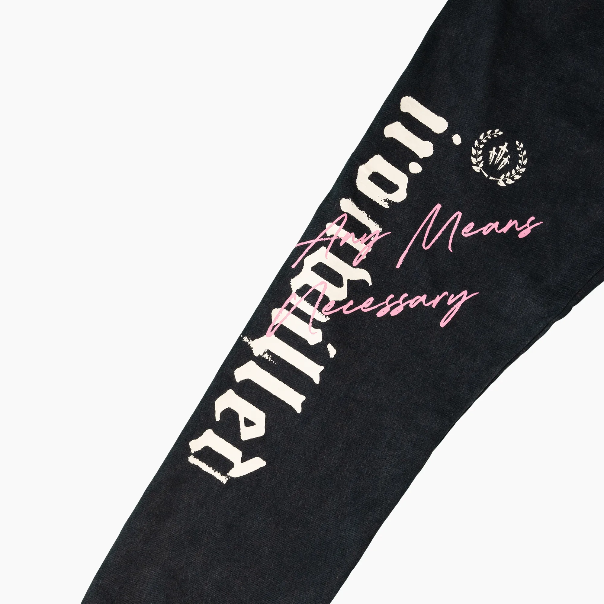 WOMEN'S THRASHED RELAXED SWEATPANTS - VINTAGE BLACK